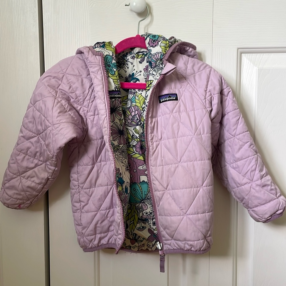 Patagonia Baby Reversible Puff-Ball Jacket - Size 5T
